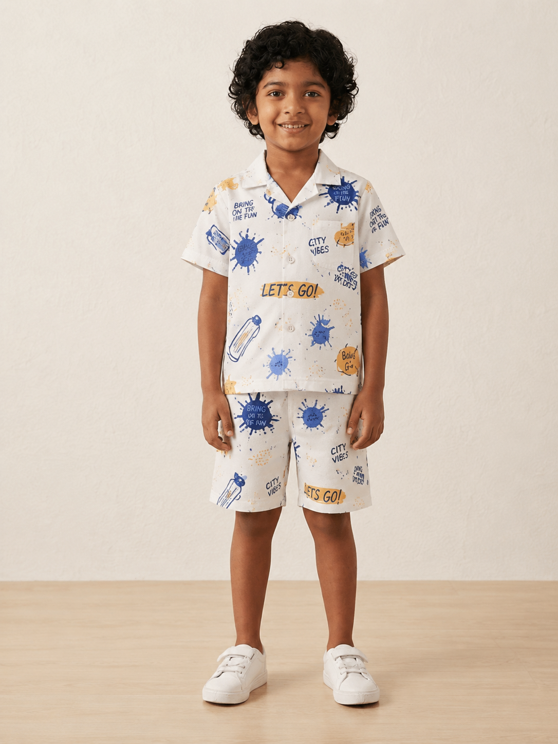 Jungle Adventure & City Vibes Combo Set – Boys Cotton Summer Co-Ord Pack