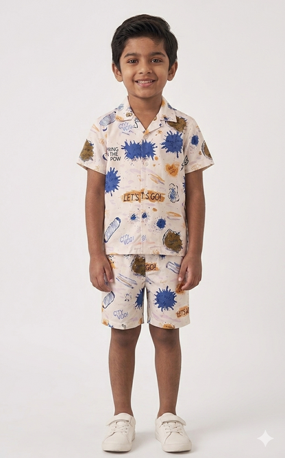 Jungle Adventure & City Vibes Combo Set – Boys Cotton Summer Co-Ord Pack
