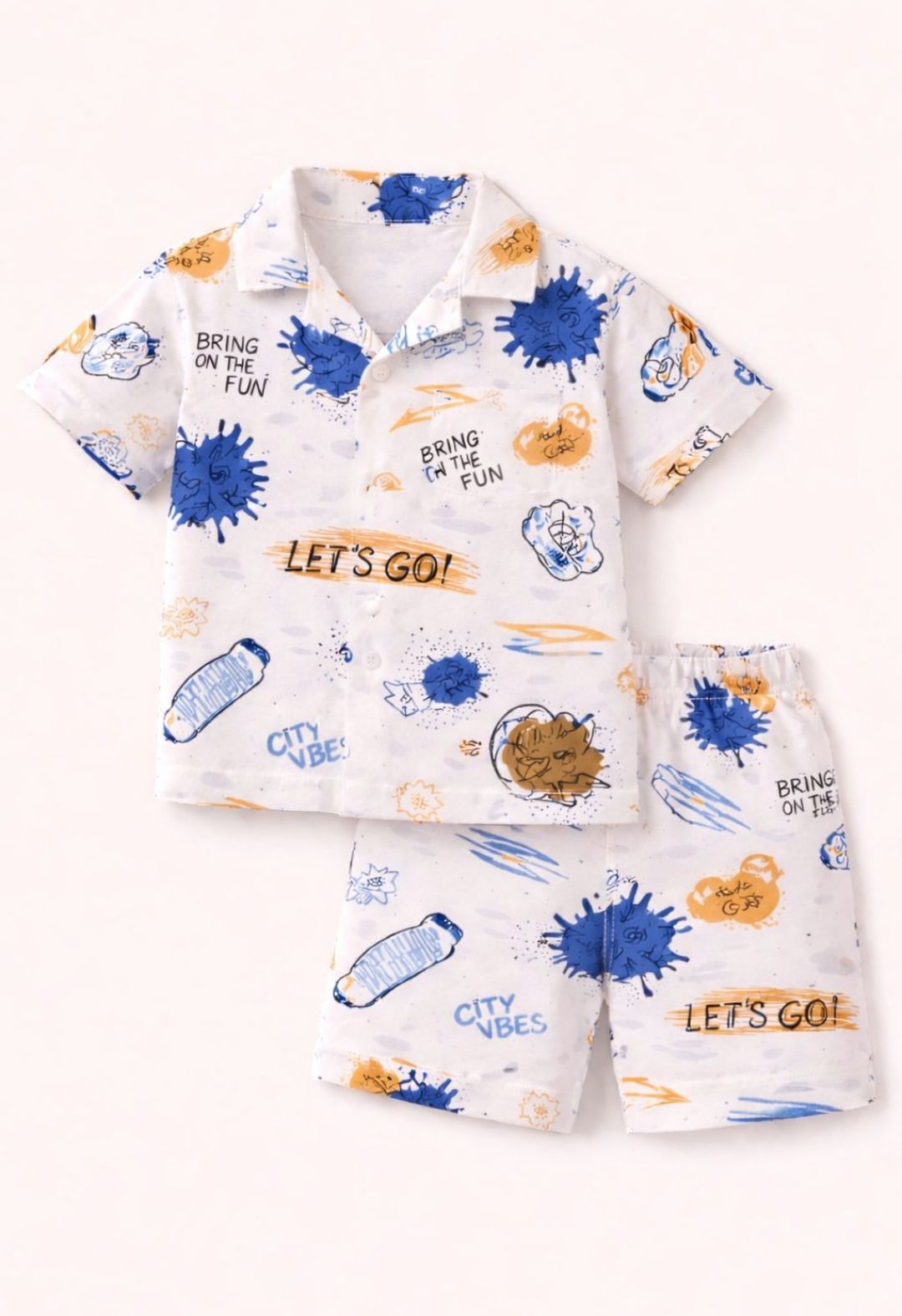 Jungle Adventure & City Vibes Combo Set – Boys Cotton Summer Co-Ord Pack