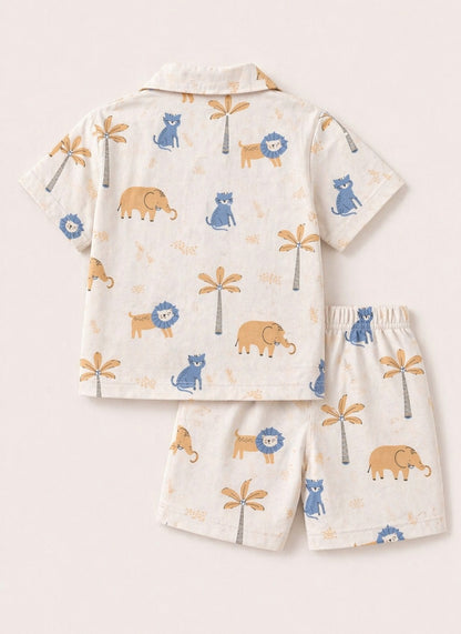Jungle Adventure & City Vibes Combo Set – Boys Cotton Summer Co-Ord Pack