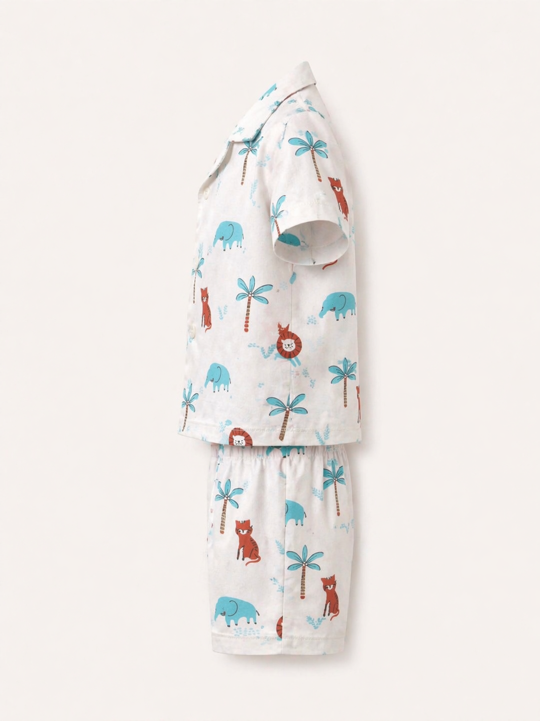 Jungle Safari Coord Set – Boys Cotton Summer Co-Ord Set