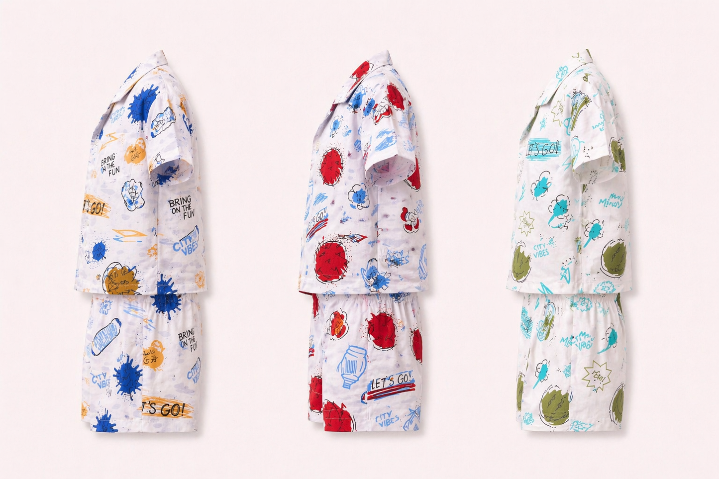 Ultimate Summer Co-Ord Combo Pack – Boys Cotton Co-Ord Set (Pack of 3)